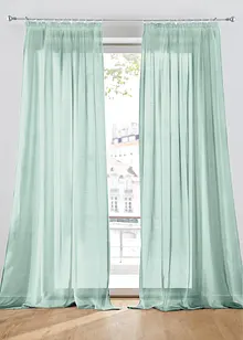 Batistová záclona s jemnou strukturou (1 ks v balení), bonprix