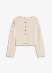 Žebrovaný kabátek z jemné pleteniny, bonprix