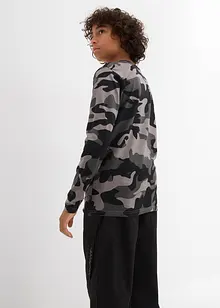 Triko s dlouhým rukávem, z čisté bavlny  (3 ks v balení), bonprix