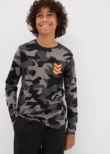 Triko s dlouhým rukávem, z čisté bavlny  (3 ks v balení), bonprix