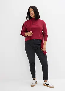 Skinny džíny, High Waist, zkrácené, bonprix