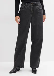 Džíny Barrel, Mid Waist, bonprix