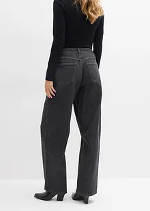 Džíny Barrel, Mid Waist, bonprix