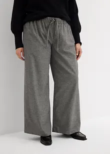 Kalhoty Palazzo s vlněným vzhledem, bonprix