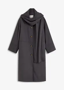Oversize kabát se dvěma decentními kapsami ve švech, bonprix