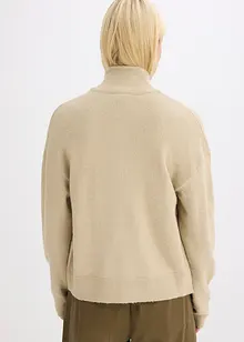 Pletený kabátek se zapínáním na zip, bonprix