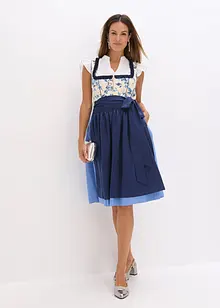 Kroj ve stylu dirndl s vyšívanou zástěrou (2dílná souprava), bonprix