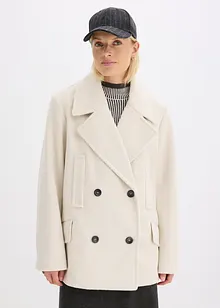 Kabanový kabátek s vlněným vzhledem, bonprix