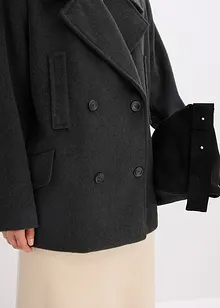 Kabanový kabátek s vlněným vzhledem, bonprix