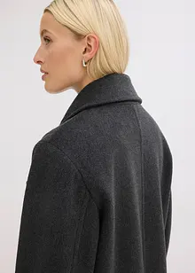 Kabanový kabátek s vlněným vzhledem, bonprix