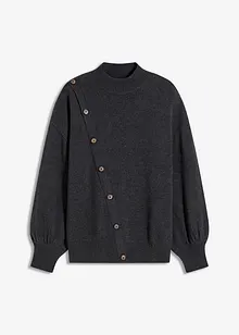 Svetr s knoflíkovou lištou, bonprix