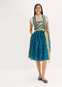 Dirndl se zástěrou s flitry (2dílná souprava), bonprix