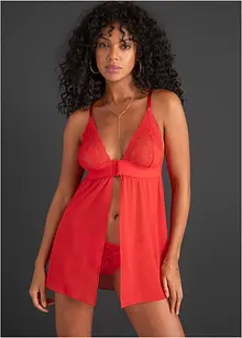 Babydoll a tanga (2dílná souprava), bonprix