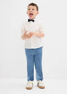 Kalhoty bez zapínání z čisté bavlny, Regular Fit, Straight, bonprix