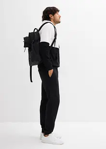 Joggingové kalhoty s žebrovaným nápletem na spodním okraji, bonprix