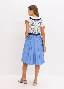 Kroj ve stylu dirndl s vyšívanou zástěrou (2dílná souprava), bonprix