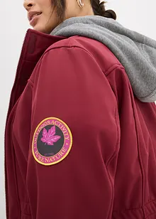 Dlouhá softshellová bunda, vodoodpudivá, vzhled 2v1, bonprix