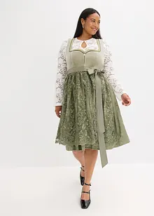 Dirndl se zástěrou s flitry (2dílná souprava), bonprix