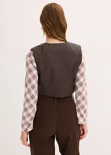 Vesta z umělé kůže s obnošeným vzhledem, bonprix