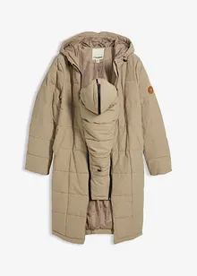 Těhotenský a nosicí kabát 3 v 1 s prošíváním, recyklovaný polyester, bonprix