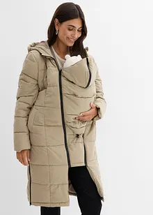 Těhotenský a nosicí kabát 3 v 1 s prošíváním, recyklovaný polyester, bonprix