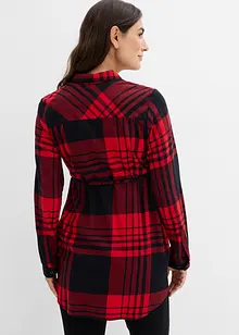 Těhotenská dlouhá halenka z měkkého bavlněného flanelu, bonprix