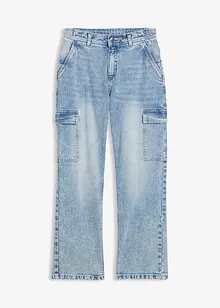 Široké cargo džíny, Mid Waist, bonprix