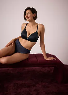 Tanga s vysokým pasem a lesklým efektem (2 ks), bonprix