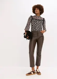 Tričko z jemné síťoviny s krajkou, bonprix