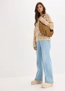 Měkký oversize svetr s vlnou a alpakou, bonprix