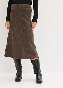 Pletená sukně v délce midi, bonprix