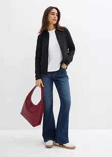 Mikina se zapínáním na zip, z materiálu scuba, bonprix