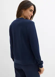 Mikina se zapínáním na zip, z materiálu scuba, bonprix