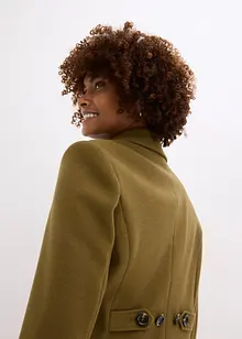 Dlouhý kabát z umělé vlny, bonprix