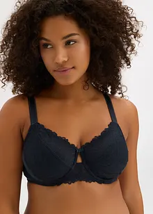 Podprsenka s kosticemi, s lesklým efektem, bonprix