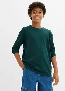 Tričko s dlouhým rukávem a organickou bavlnou (3 ks v balení), bonprix