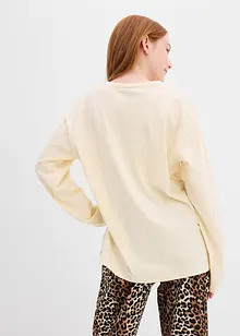 Triko s dlouhým rukávem, z čisté organické bavlny, bonprix