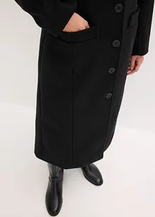 Dlouhý kabát ve vlněném vzhledu, bonprix