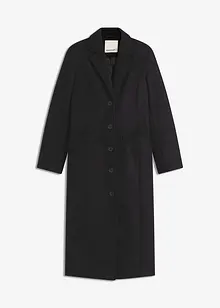 Dlouhý kabát ve vlněném vzhledu, bonprix