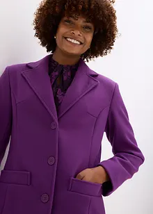 Dlouhý kabát ve vlněném vzhledu, bonprix