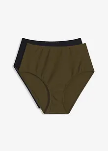 Bikinové kalhotky s vysokým pasem (2 ks v balení), bonprix