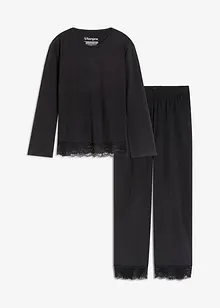 Pyžamo s jemnou krajkou, bonprix