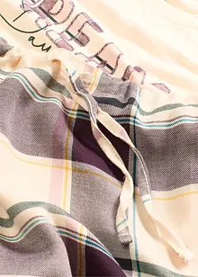 Pyžamo s měkkými tkanými kalhotami a dárkovou taškou, bonprix