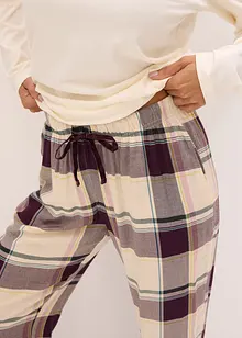 Pyžamo s měkkými tkanými kalhotami a dárkovou taškou, bonprix