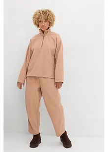 Kalhoty Barrel s vlněným vzhledem, bonprix