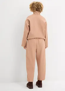 Kalhoty Barrel s vlněným vzhledem, bonprix