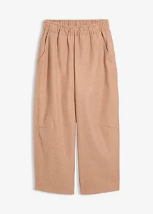 Kalhoty Barrel s vlněným vzhledem, bonprix