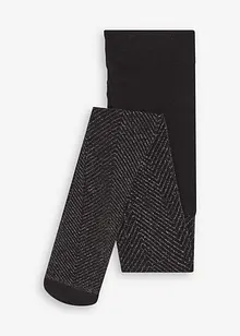 Transparentní punčochové kalhoty s třpytivým vzorem, 20 DEN, bonprix