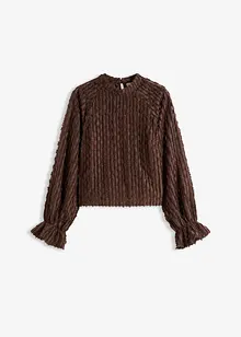 Halenka ze strukturovaného materiálu, bonprix