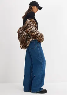 Krátké žebrované triko, bonprix